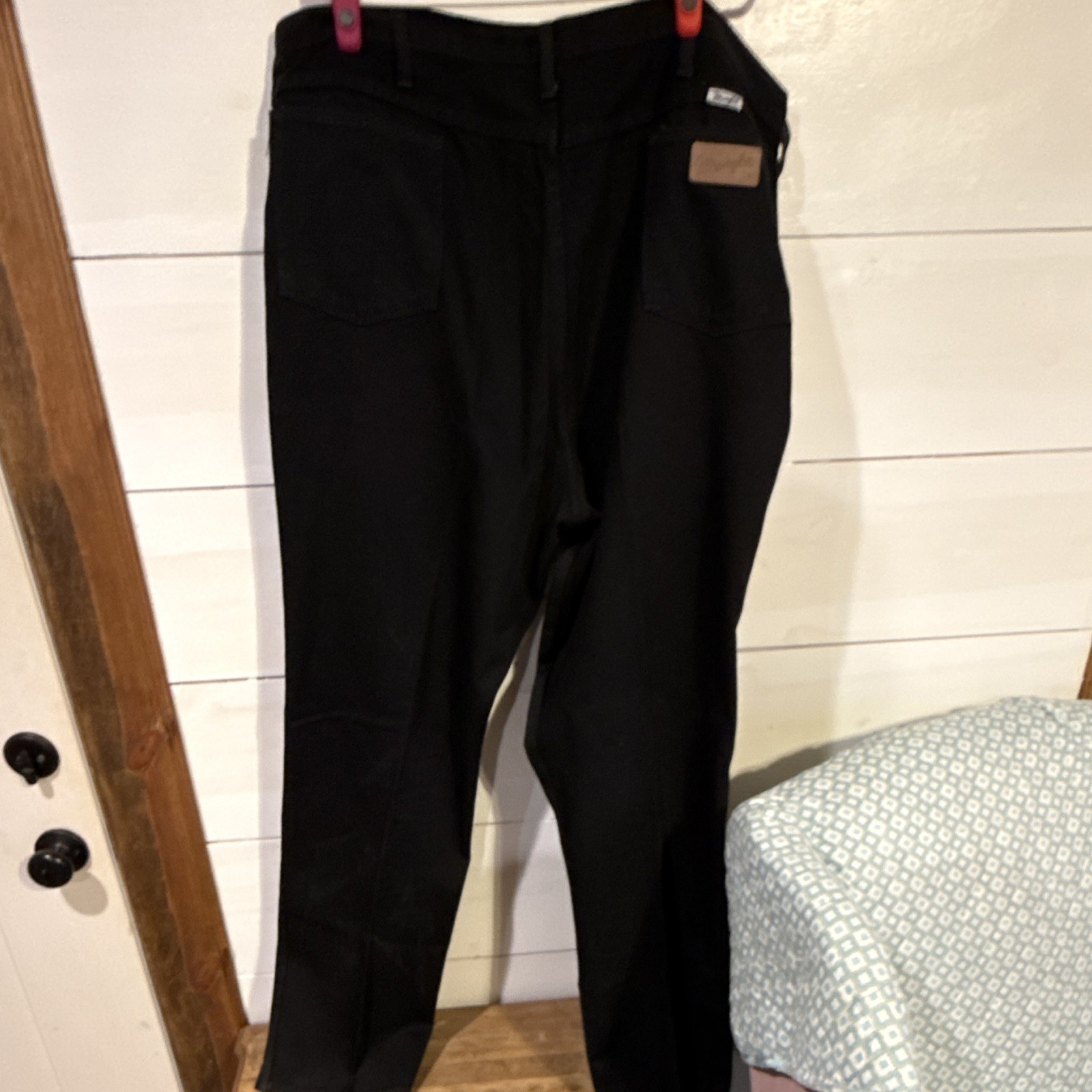 Vintage Wrangler Men’s Black Denim Jeans Made in USA! 42×34, Very, Very Nice!!