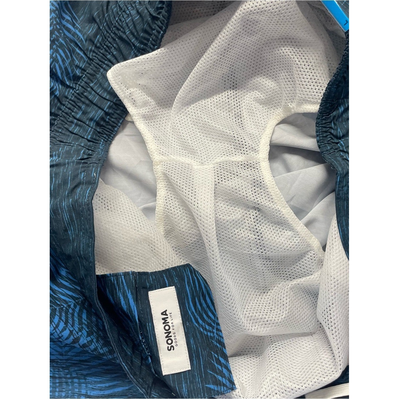 NWT Sonoma Flexwear Board Shorts Men’s Large Blue Quick Dry Stretch Swim Trunks