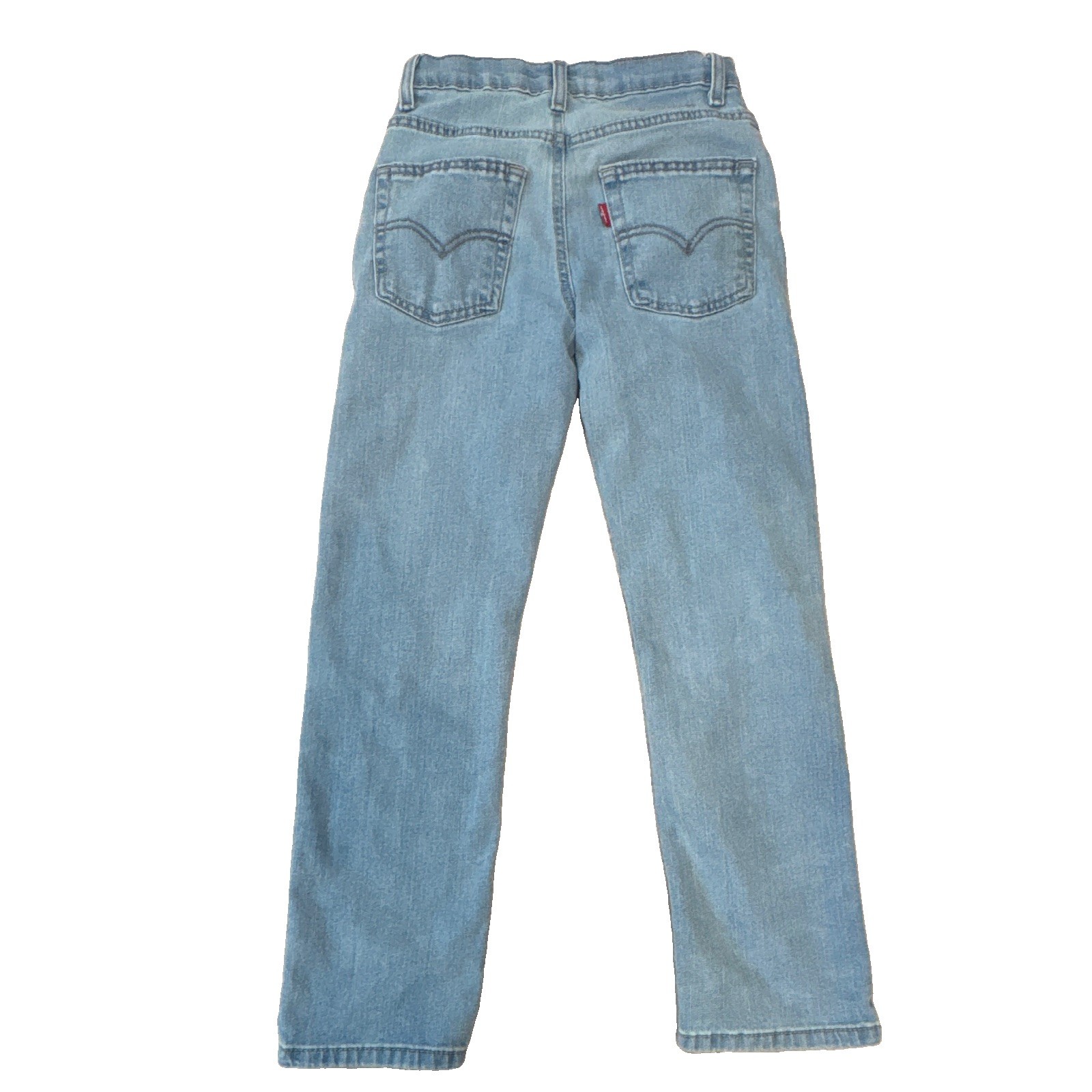 Levi’s Performance Boys Straight Fit Light Wash Stretch Denim Jeans Size 10