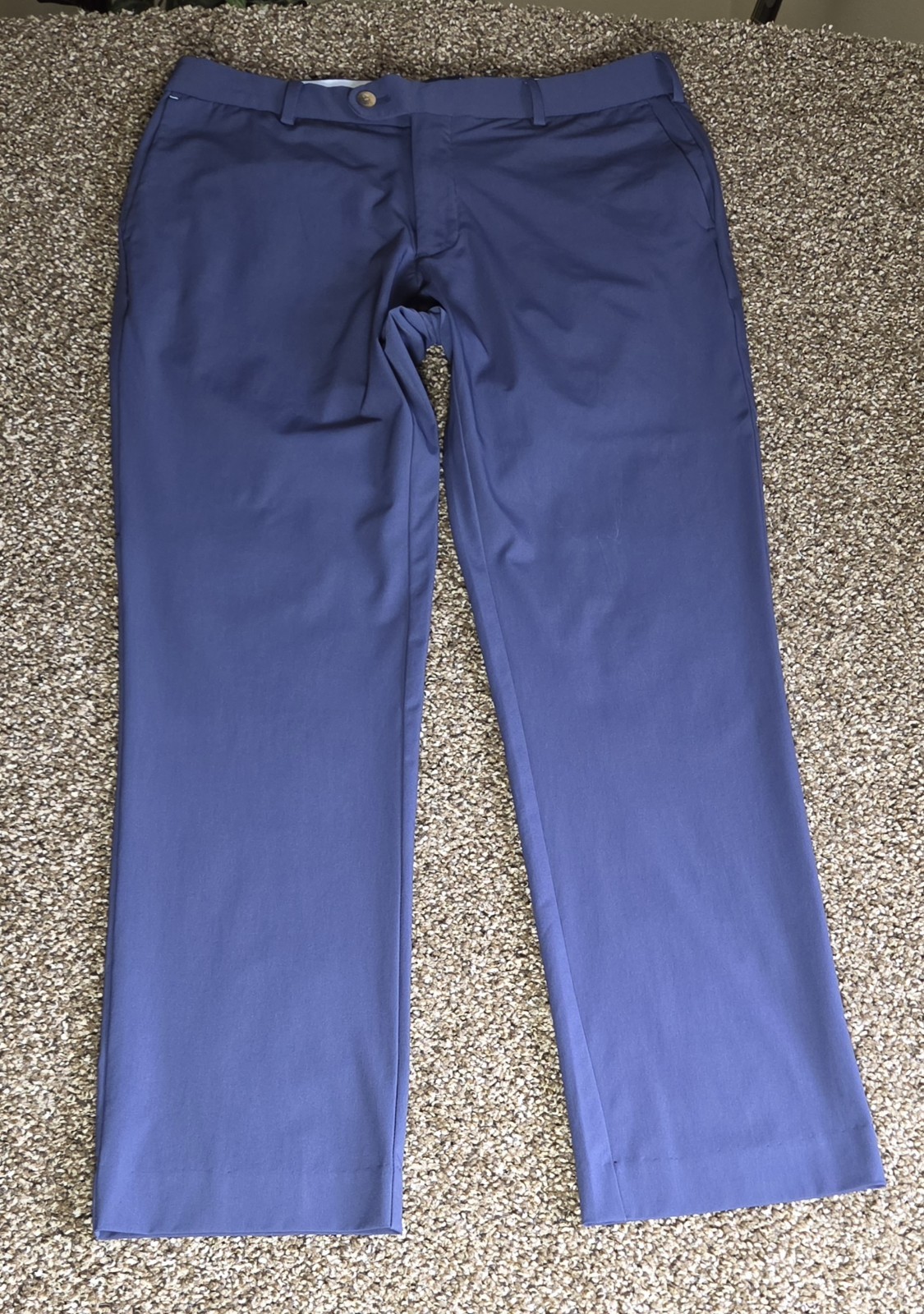 Peter Millar 34×30 (32×29) Crown Crafted Stealth Pants Navy Blue Stretch Golf