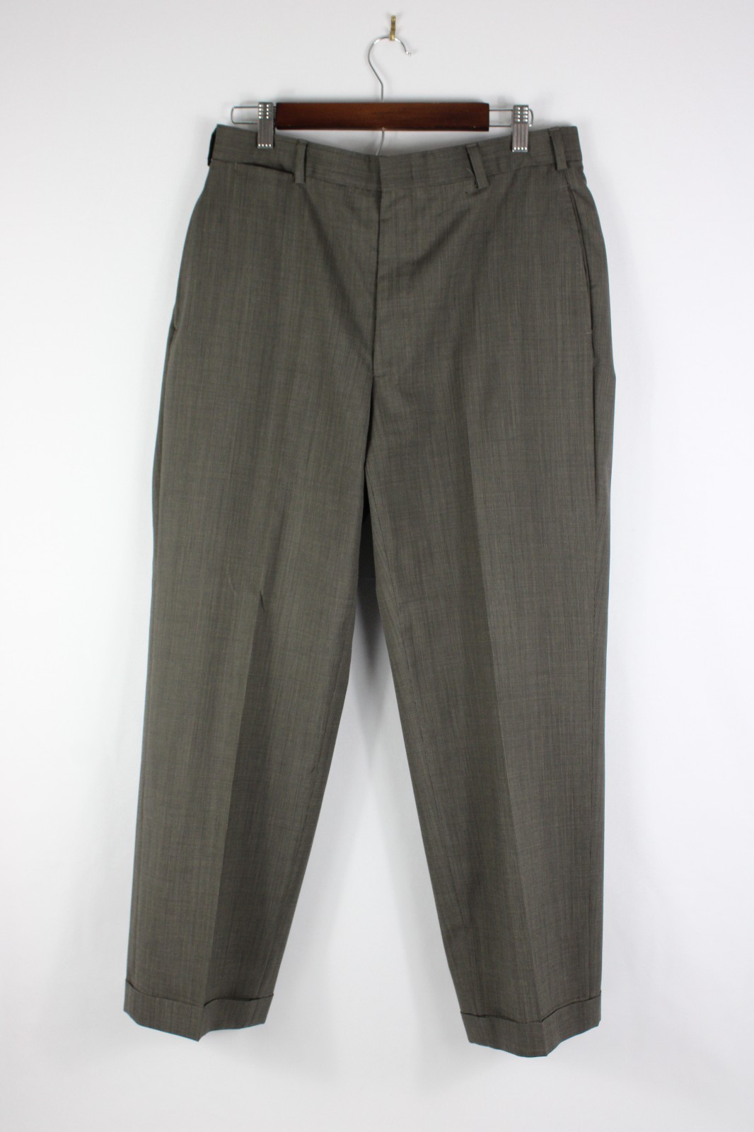 Brooks Brothers Mens Suit 40R Brown 2 Piece 3 Roll 2 33×28 Flat Front Classic