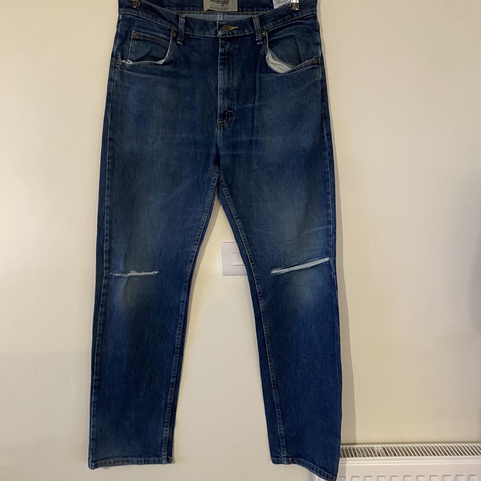 Wrangler Five Star Premium Stretch Jeans Dark Blue Denim 34W 34L 10ZM100MF