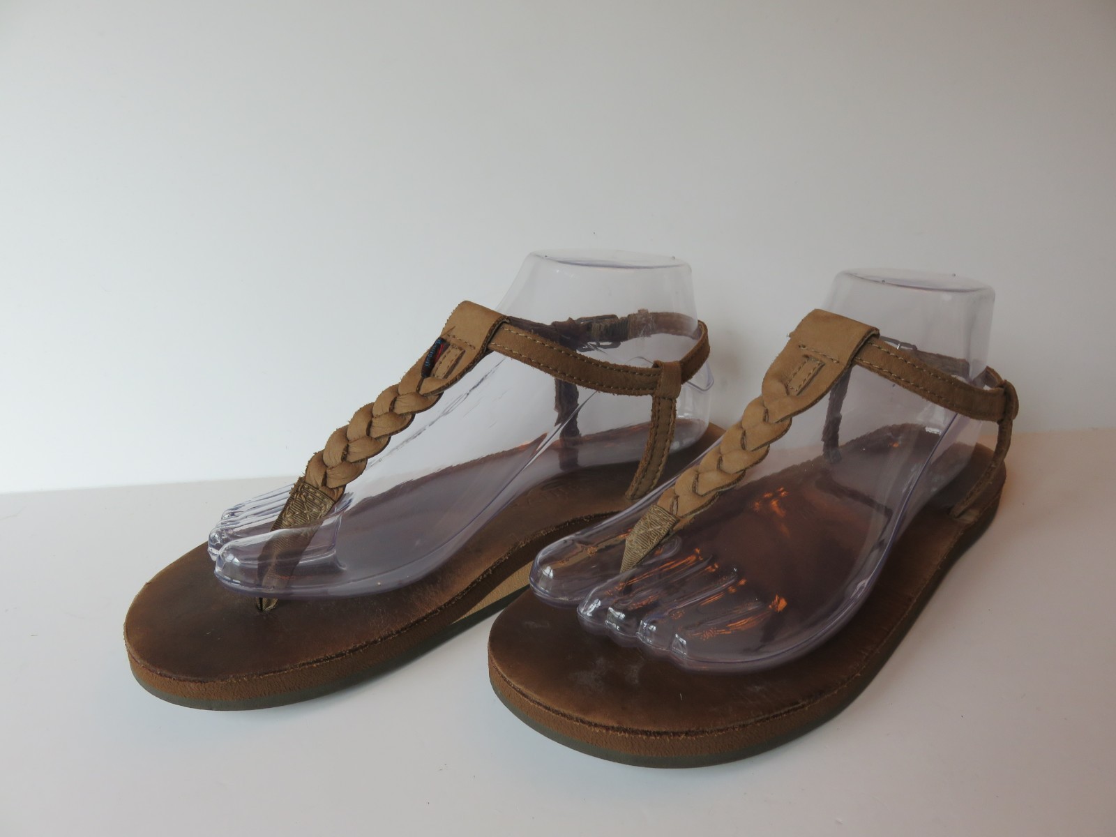 Rainbow T-Street Braided Strap Leather Size Medium Ankle Strap Sandal 6.5-7.5