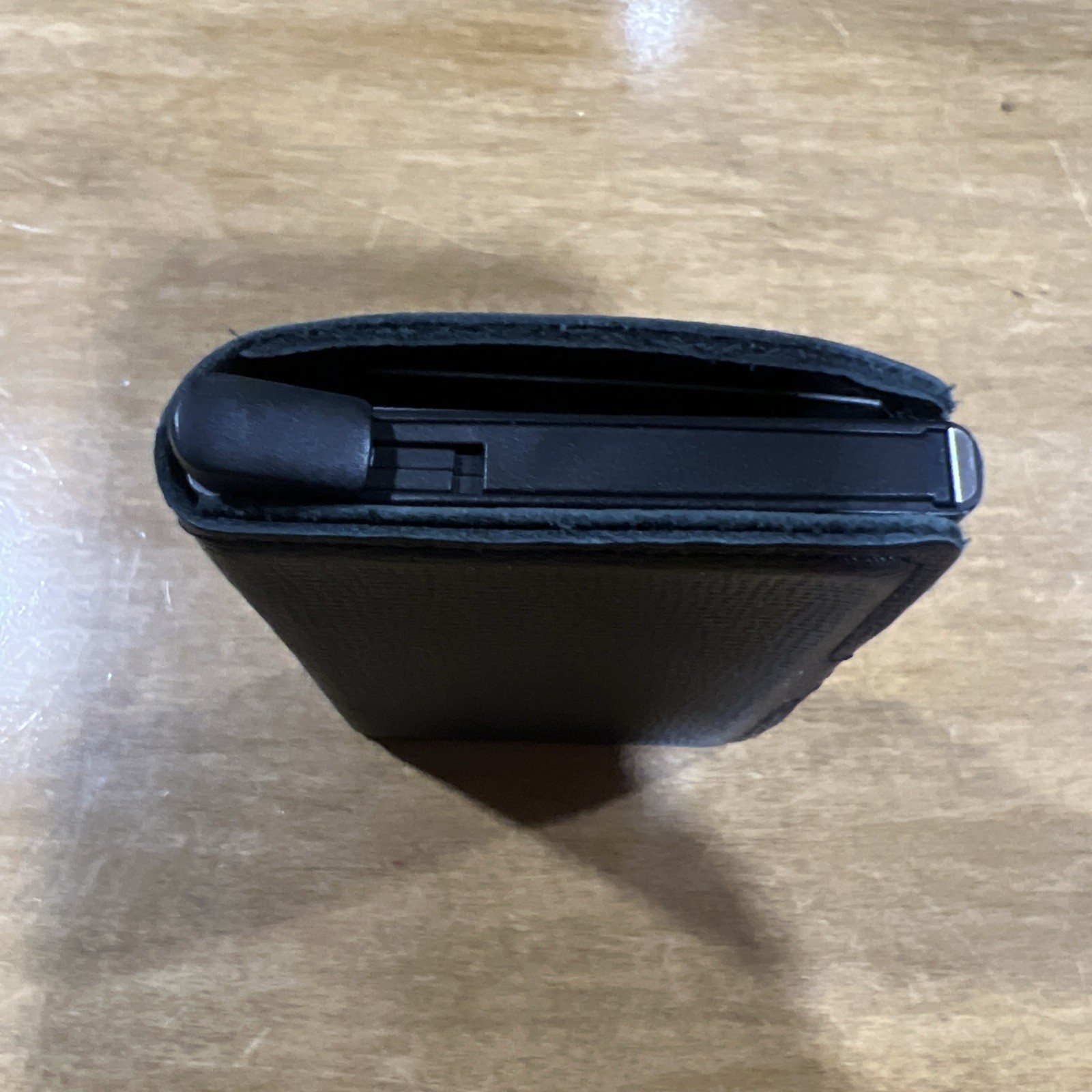 Secrid Black Leather Mini Wallet Folding Credit Card Protector for Men
