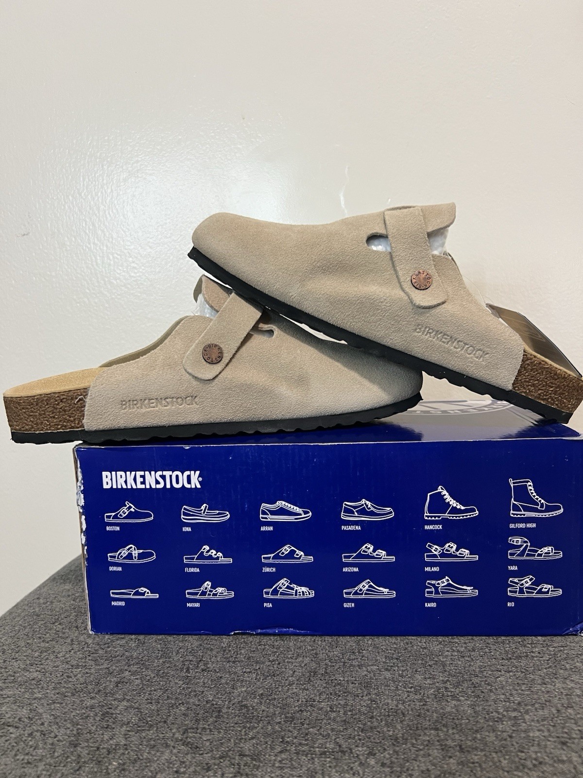 Birkenstock Boston BS Sand Suede Clogs EU 41 US Men’s 8 Women’s 10-10.5 Regular