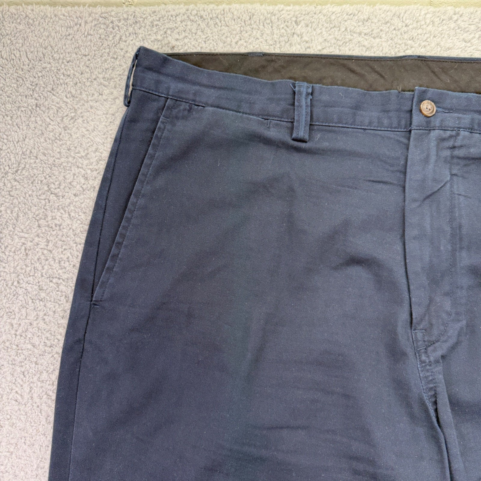 Polo Ralph Lauren Pants Mens 40×30 Navy Blue Straight Classic Twill Chino Pony