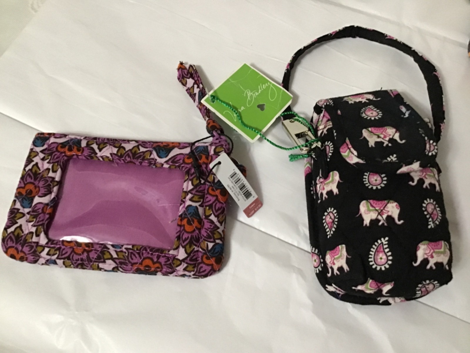 Vera bradley multi colored ID coin wallet & cell phone case wristlet , lot of 5