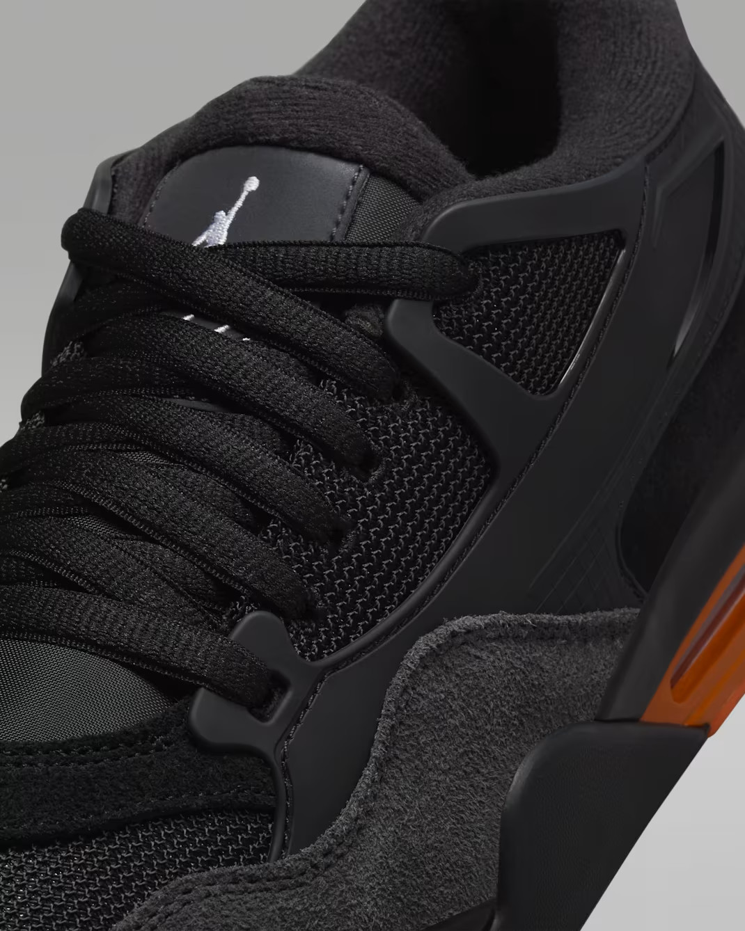 Air Jordan 4 RM US 12.5 Men’s Black Starfish Orange White Nike HF8126-001 NIB