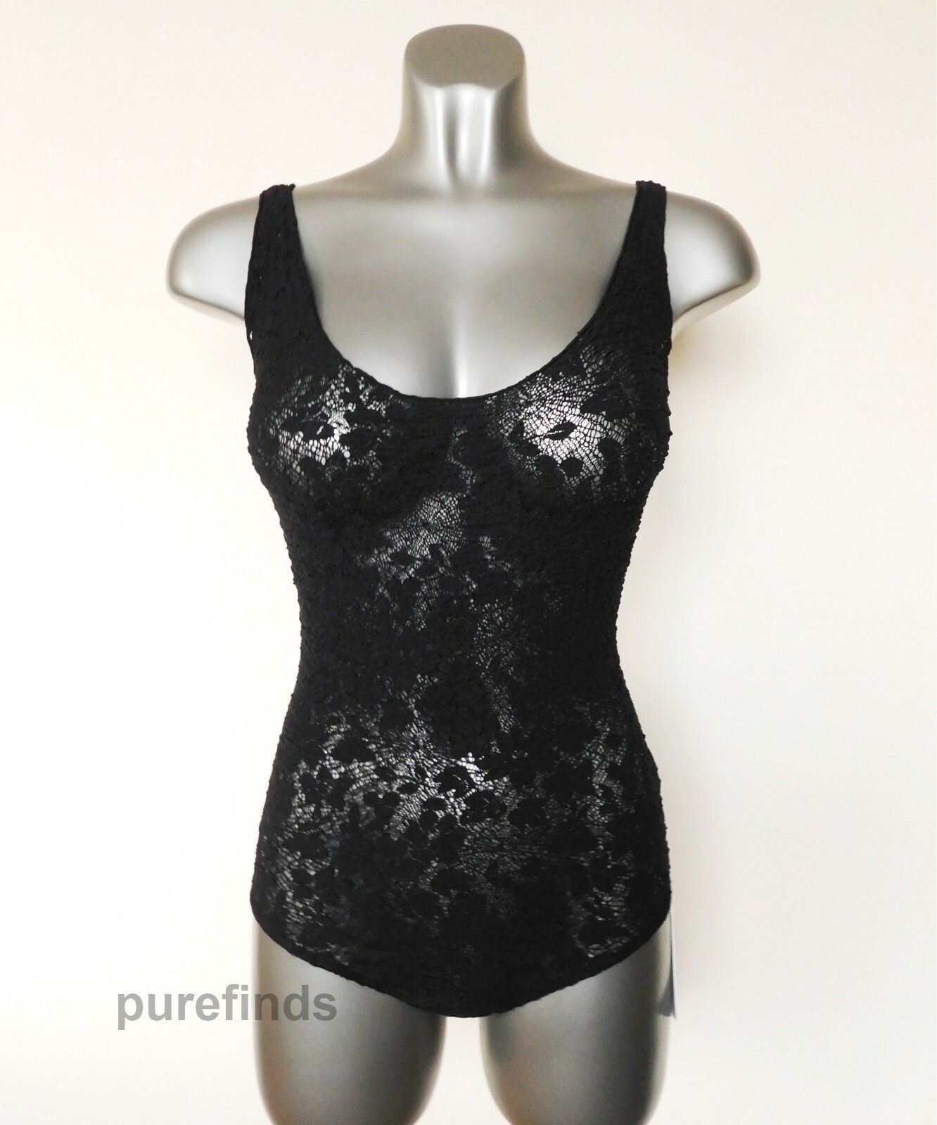 WOLFORD CAMELIA BODY BODYSUIT SIZE SMALL SHEER KNITTED FABRIC in black NWT