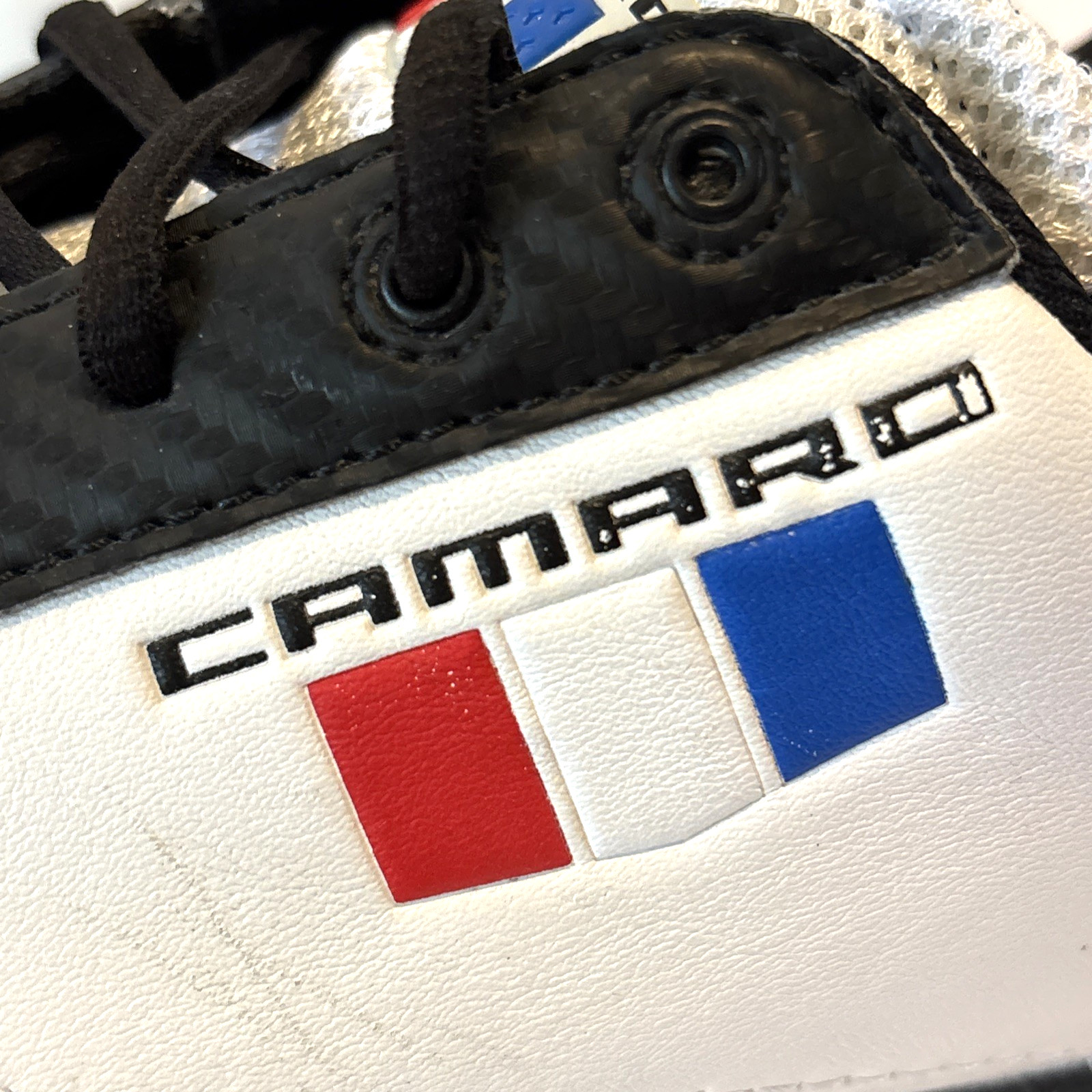 Piloti Driving Shoes Camaro ZLE Limited Edition Mens US 9 White/Black Chevrolet