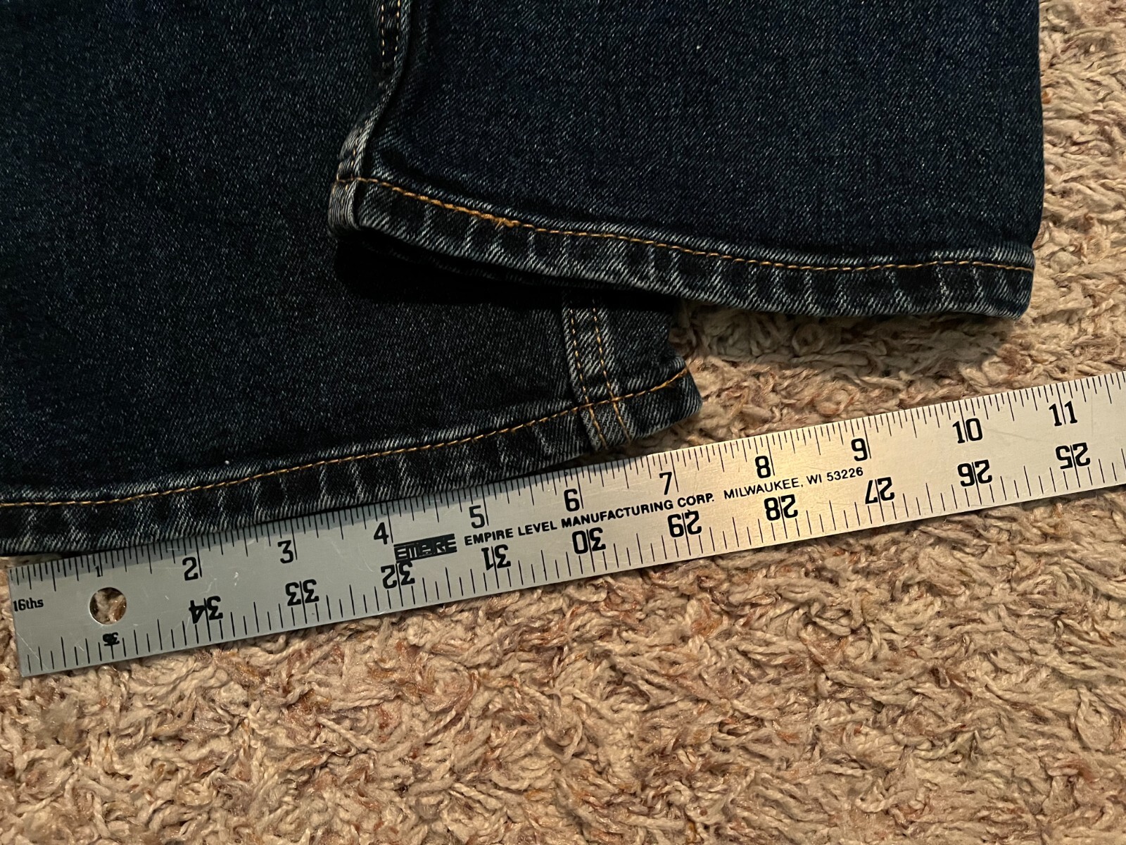 Levi’s 502 Jeans Regular Tapered Mens tag=32×32 (MEASURED 33×30) (9346)