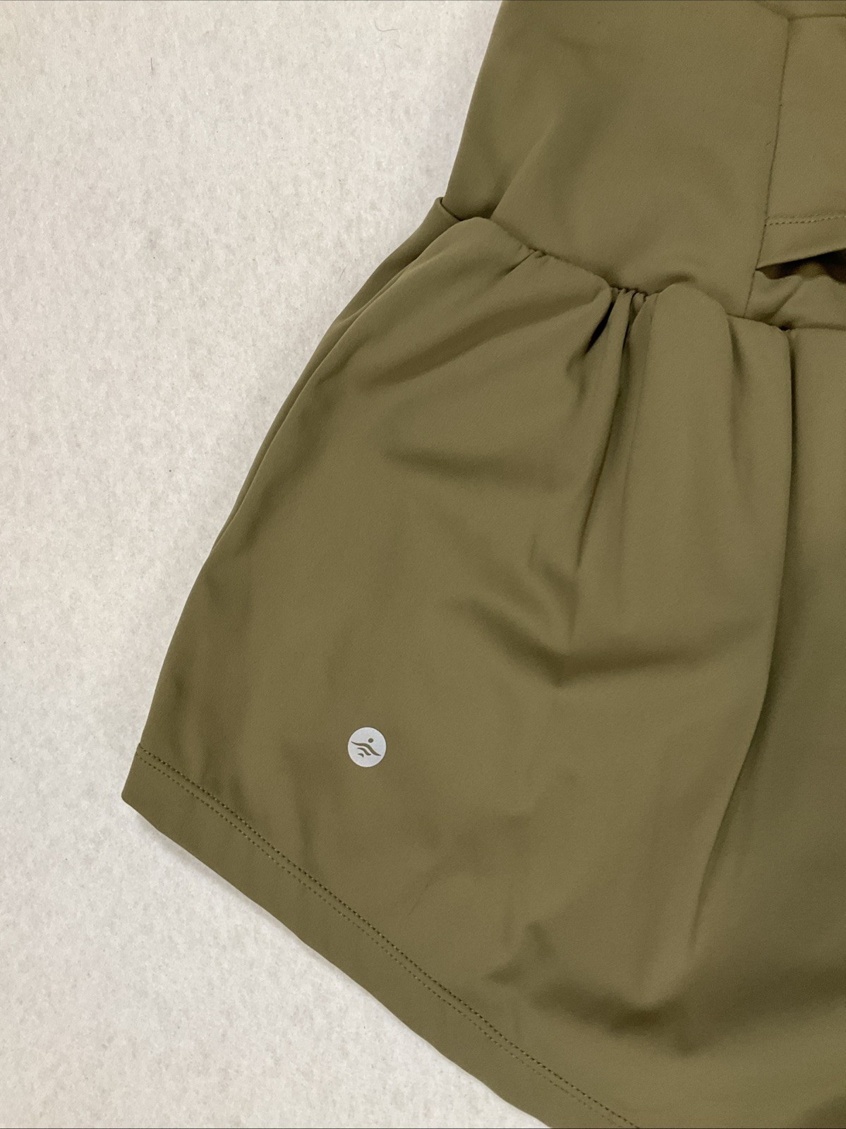 Halara High Waist Flowy Active Shorts Double Layer Medium Athletic Tennis Green