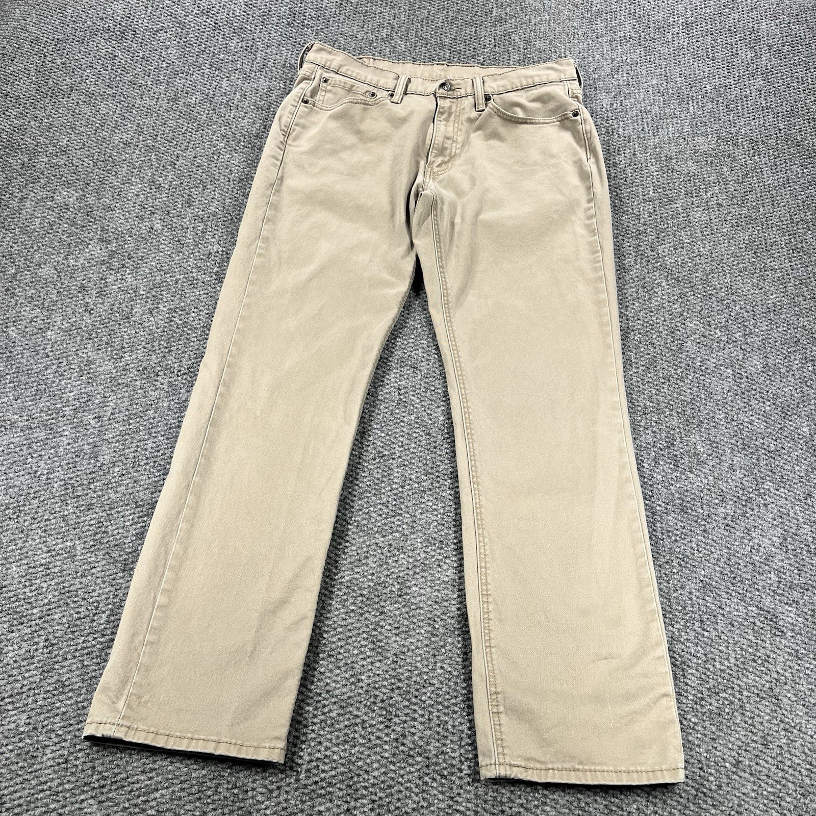 Levis 541 Jeans Mens 32×32(Fits 32×30) Tan Khaki Stretch Athletic Taper Flex