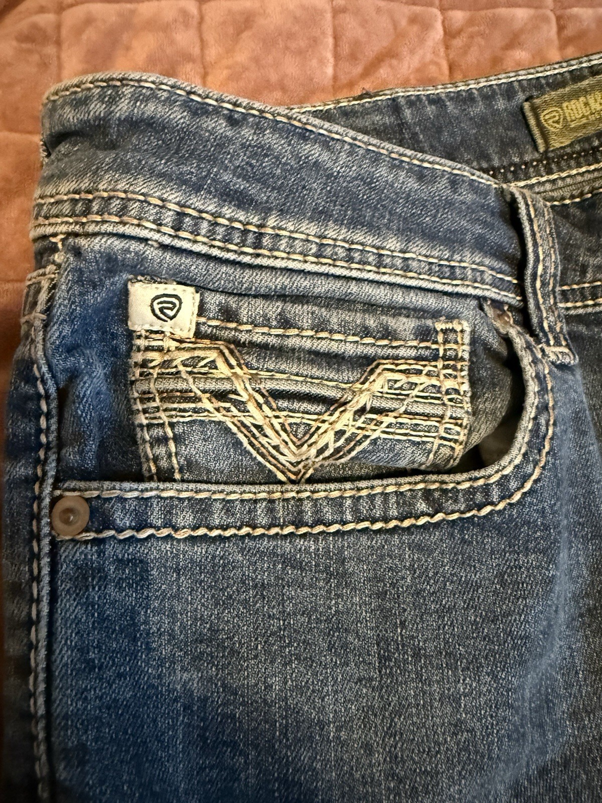 Rock And Roll Denim Pistol Mens Jeans 34×36