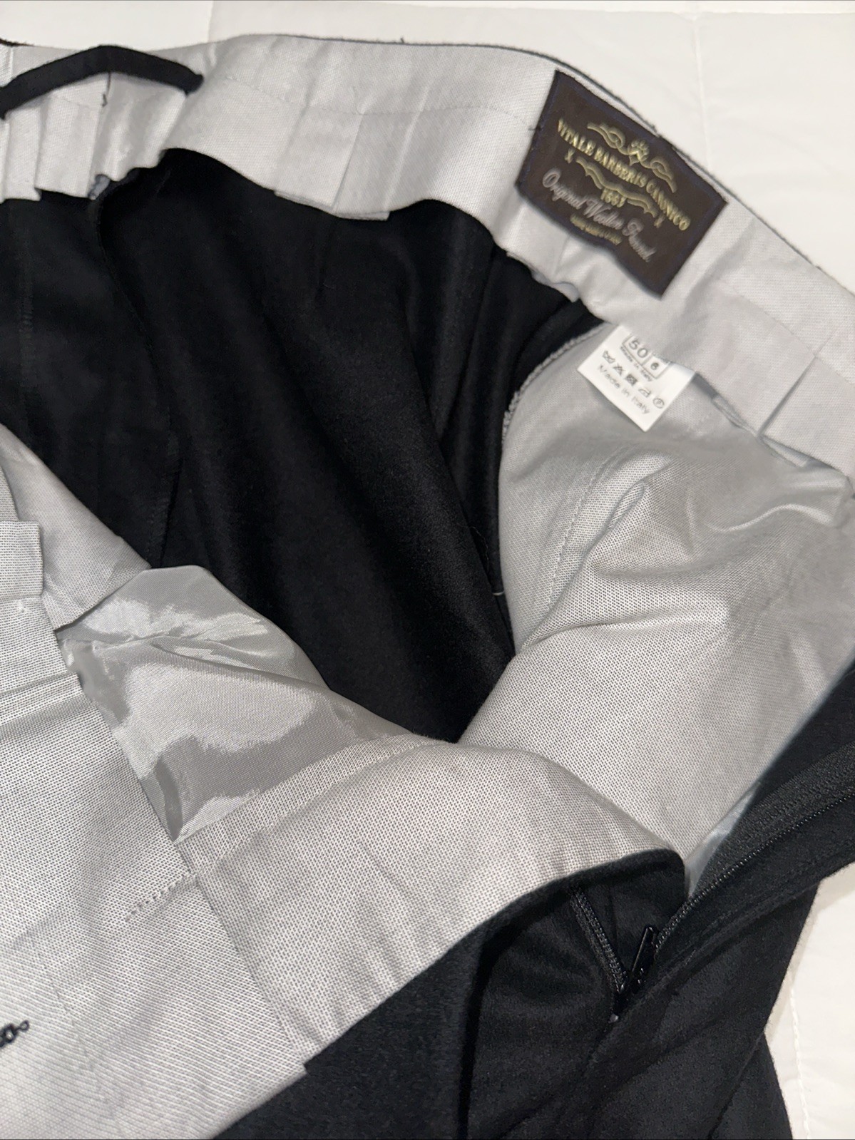 BERG & BERG Black Wool Pants EU 50 NEW US 34×31 1/2 New Without Tags.
