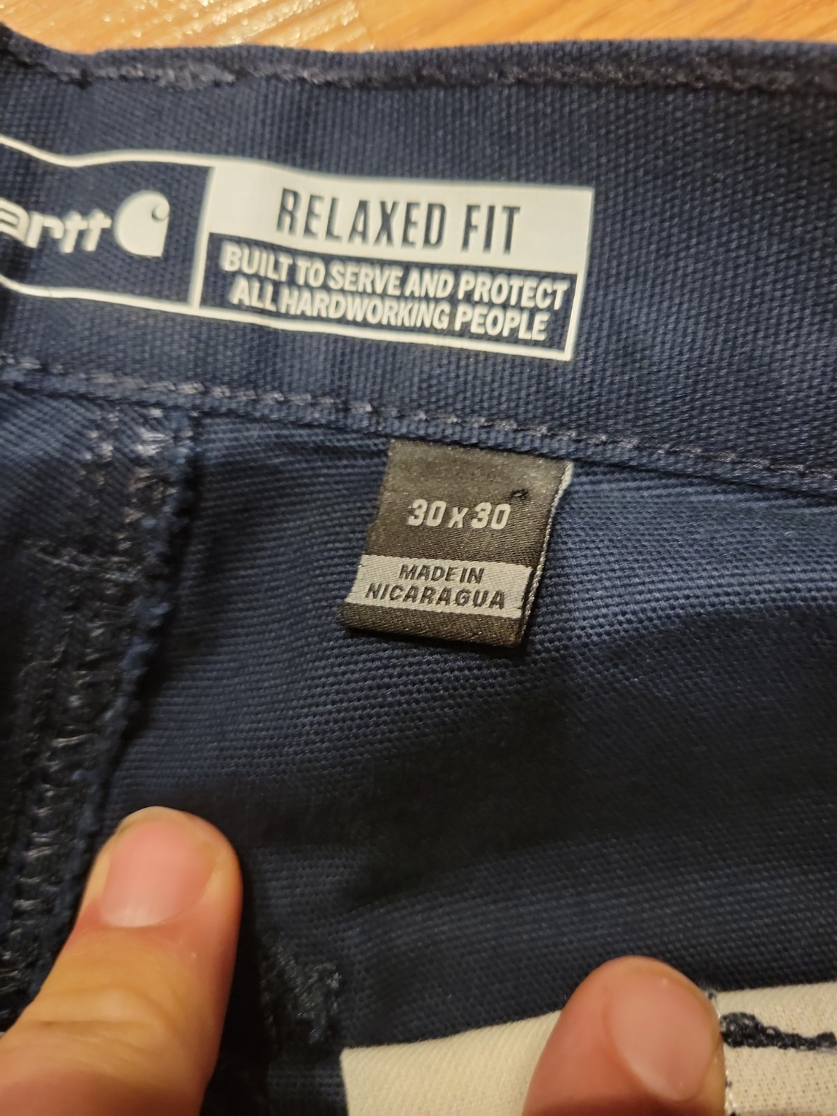 Carhartt Rugged Flex Relaxed Fit Canvas Work Pants 30×30 Bn2291-m Black/Navy NWT