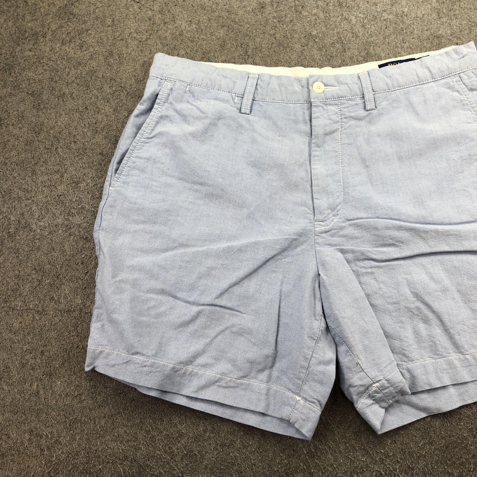 Polo Ralph Lauren Shorts Mens 33 Blue Chino Classic Fit 6 Inseam Casual