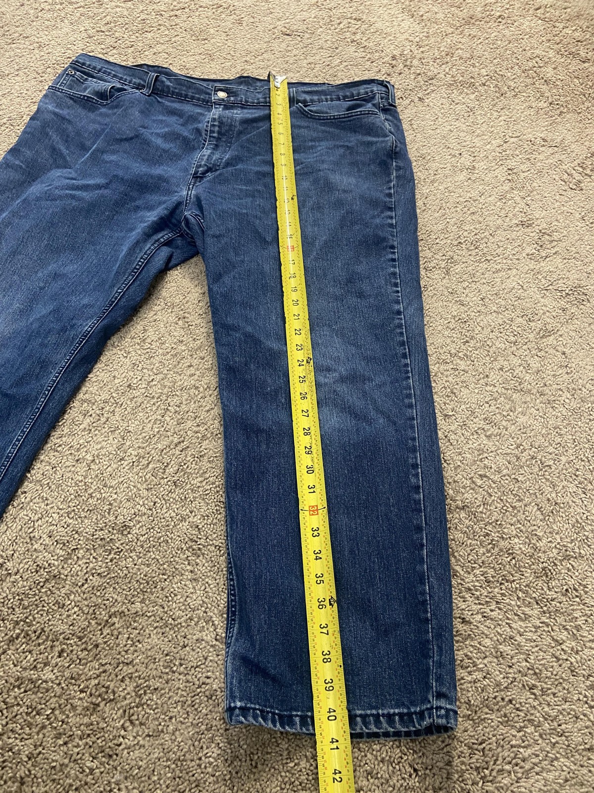 Levis 559 Jeans Mens 46×30 Blue Med Wash Relaxed Straight Denim Zip Fly Casual