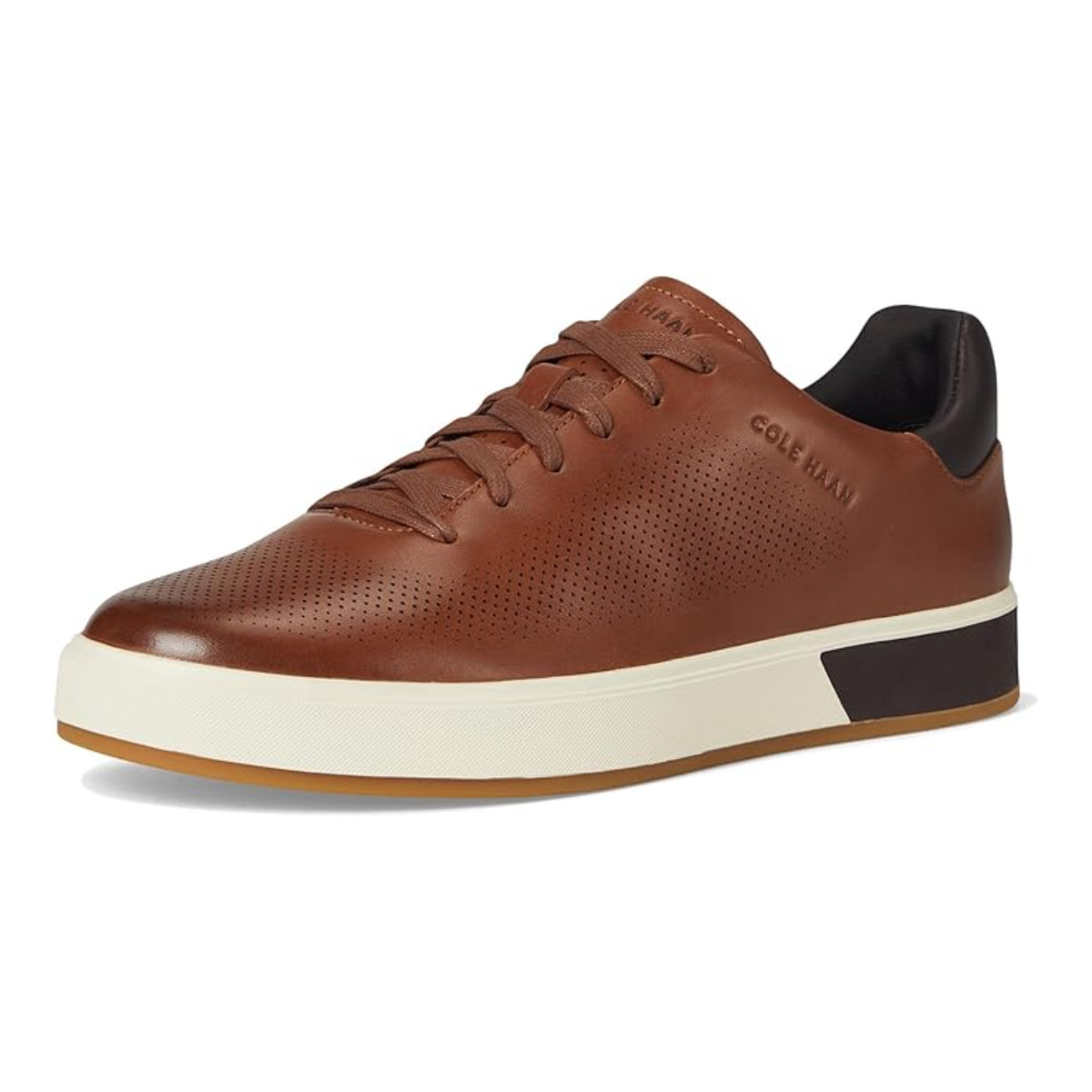 Cole Haan Men’s Grandpro Angleace Brown Leather Sneakers Size 13M EU 46