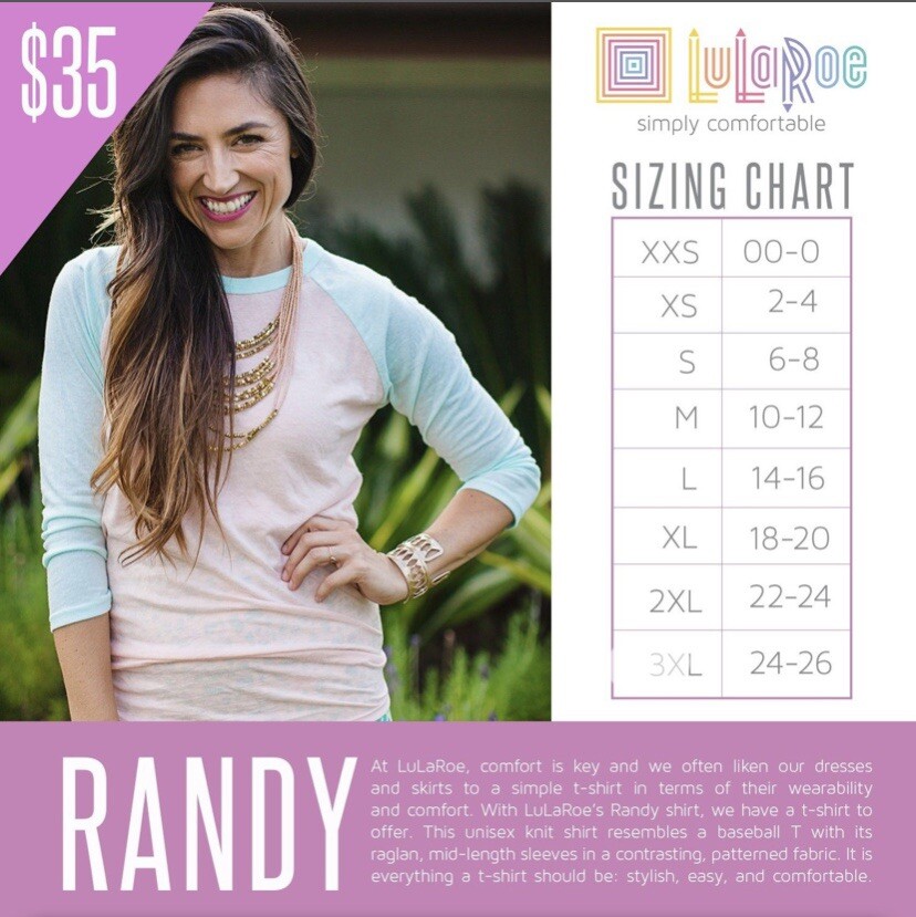 Lularoe Randy Tee Floral Print Size XXS