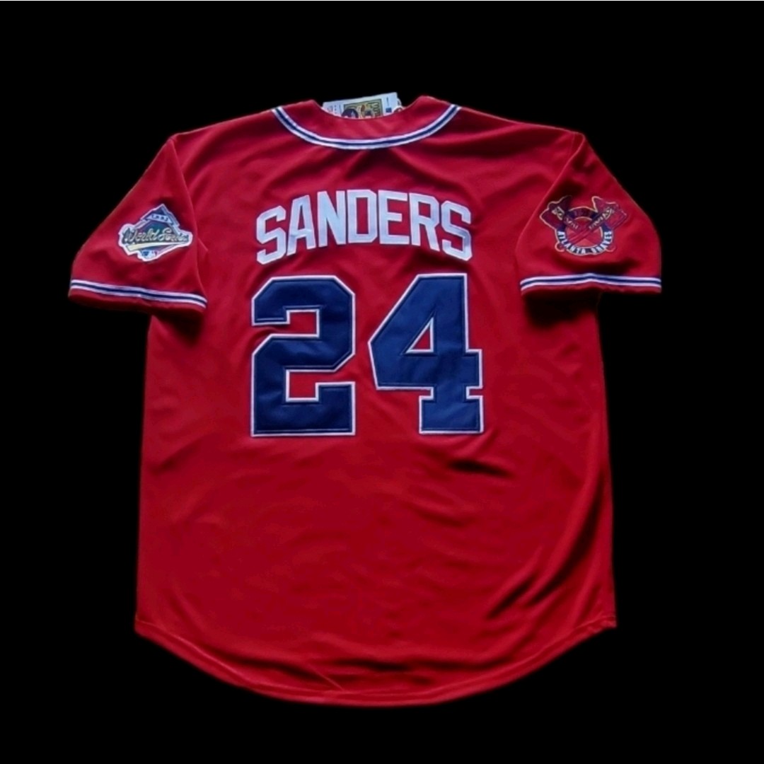 Deion Sanders Atlanta Braves 1992 Men’s Alternate Red Baseball Jersey (M-XXL)