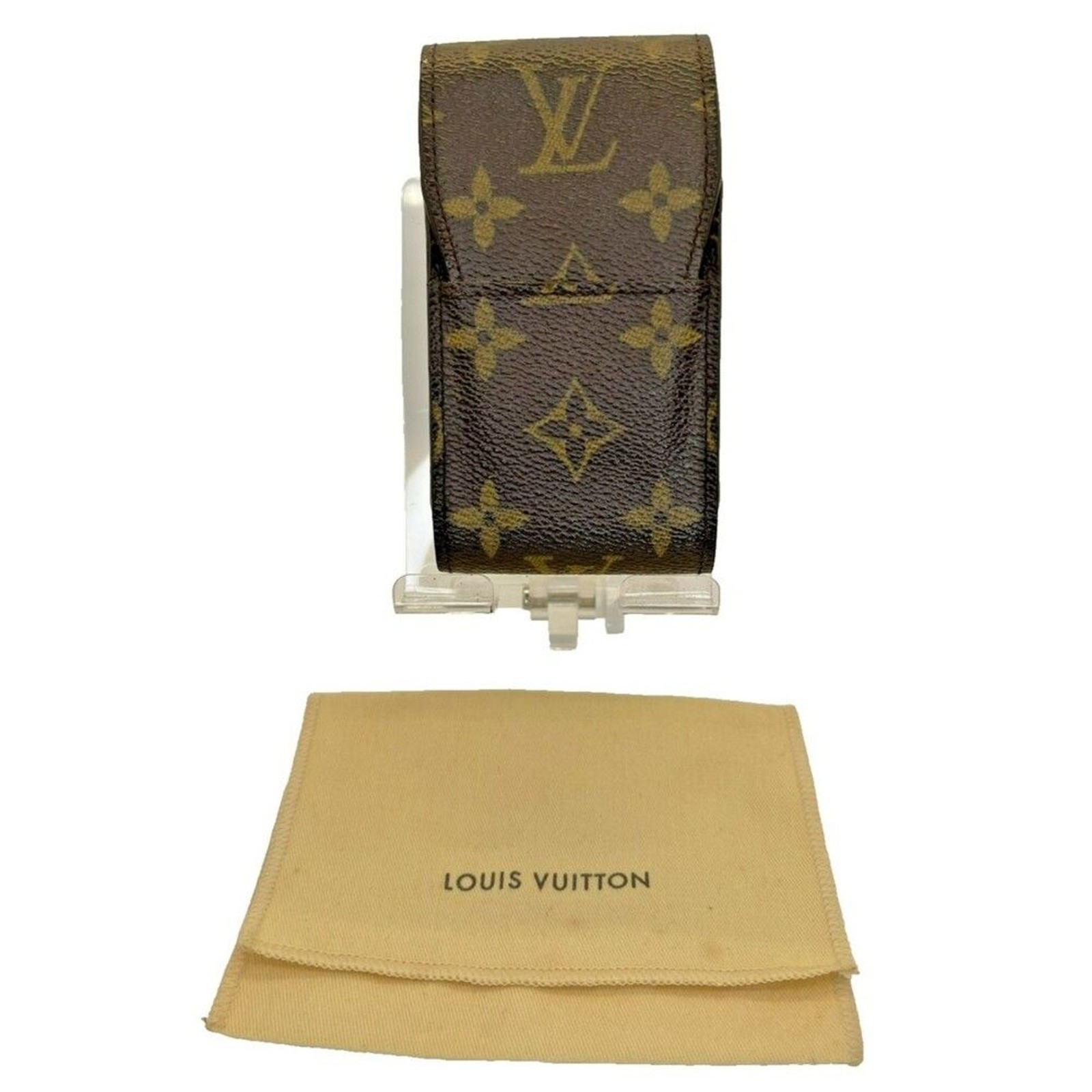 Louis Vuitton Monogram Cigarette Tobacco Case Brown w/ Dust Bag – Authentic/78