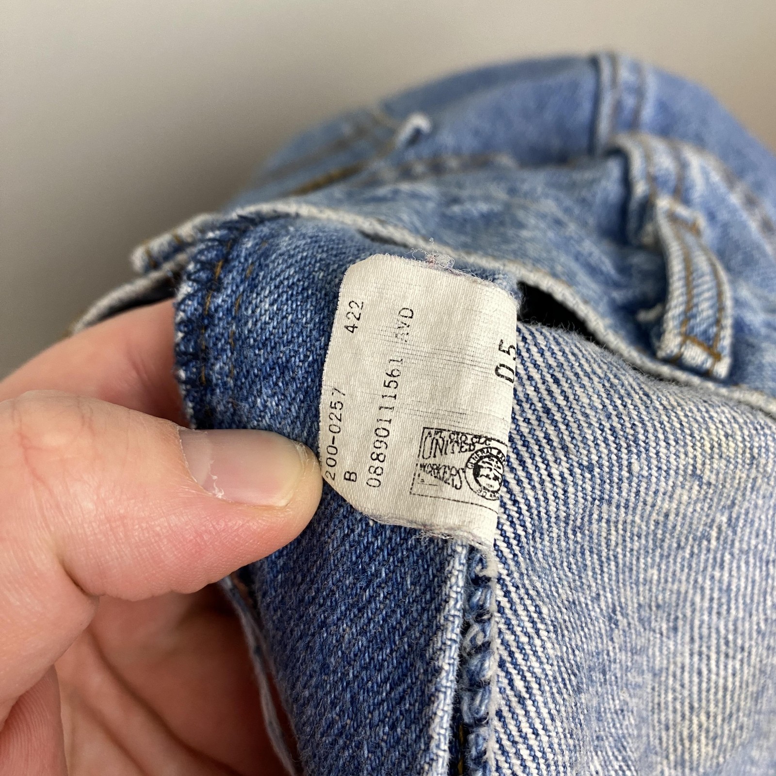Vintage Lee Riders Jeans Mens 36×32 Straight Fit Made USA Distressed 90s Denim