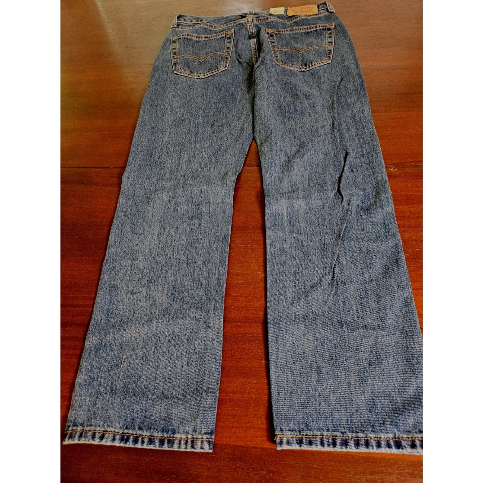 Levi’s 505 Jeans Mens 33×30 Blue Regular Fit Straight Leg Denim