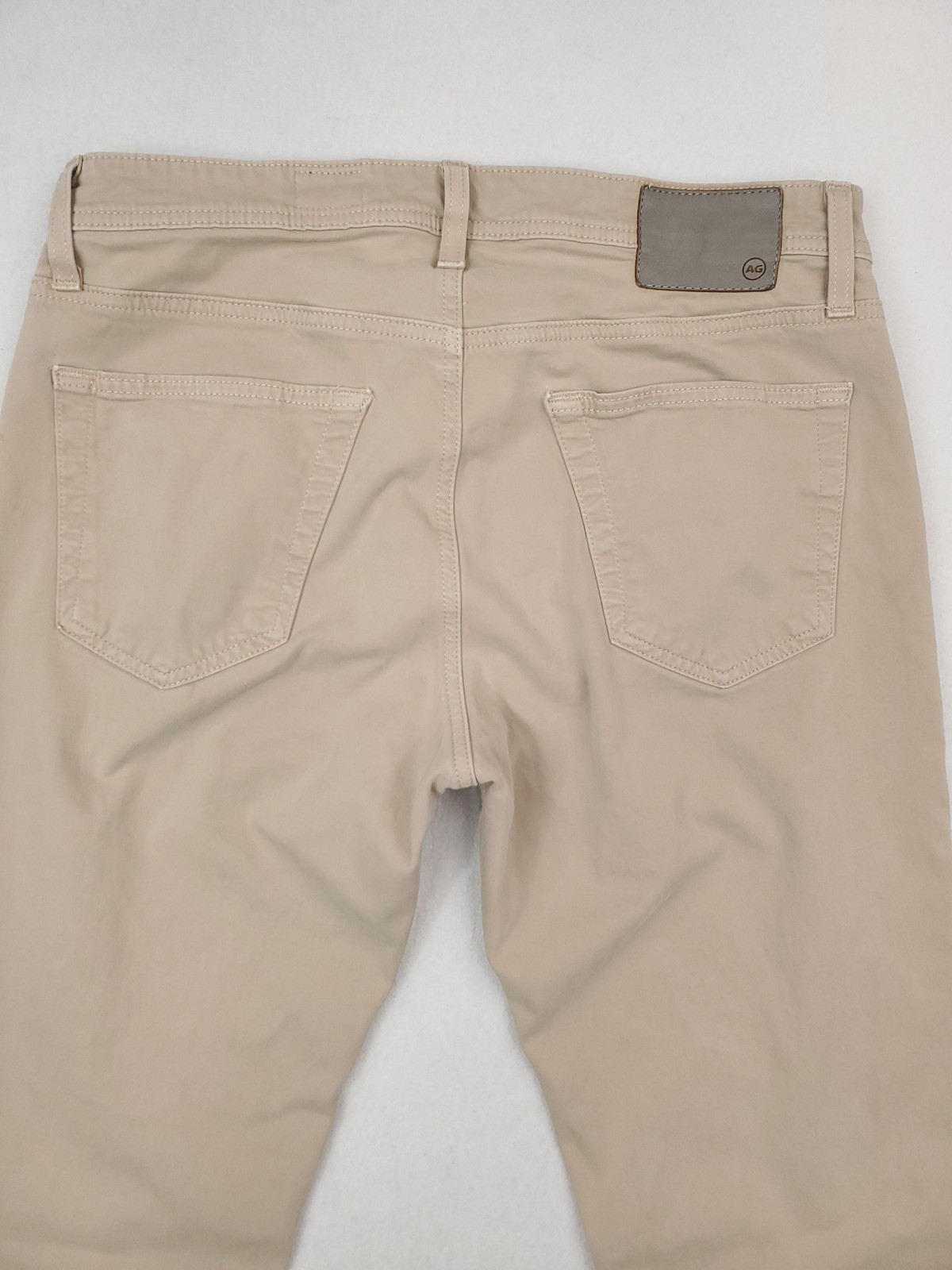 AG Adriano Goldschmied Jeans Mens 32×32 Beige Tellis Modern Slim Tapered Stretch