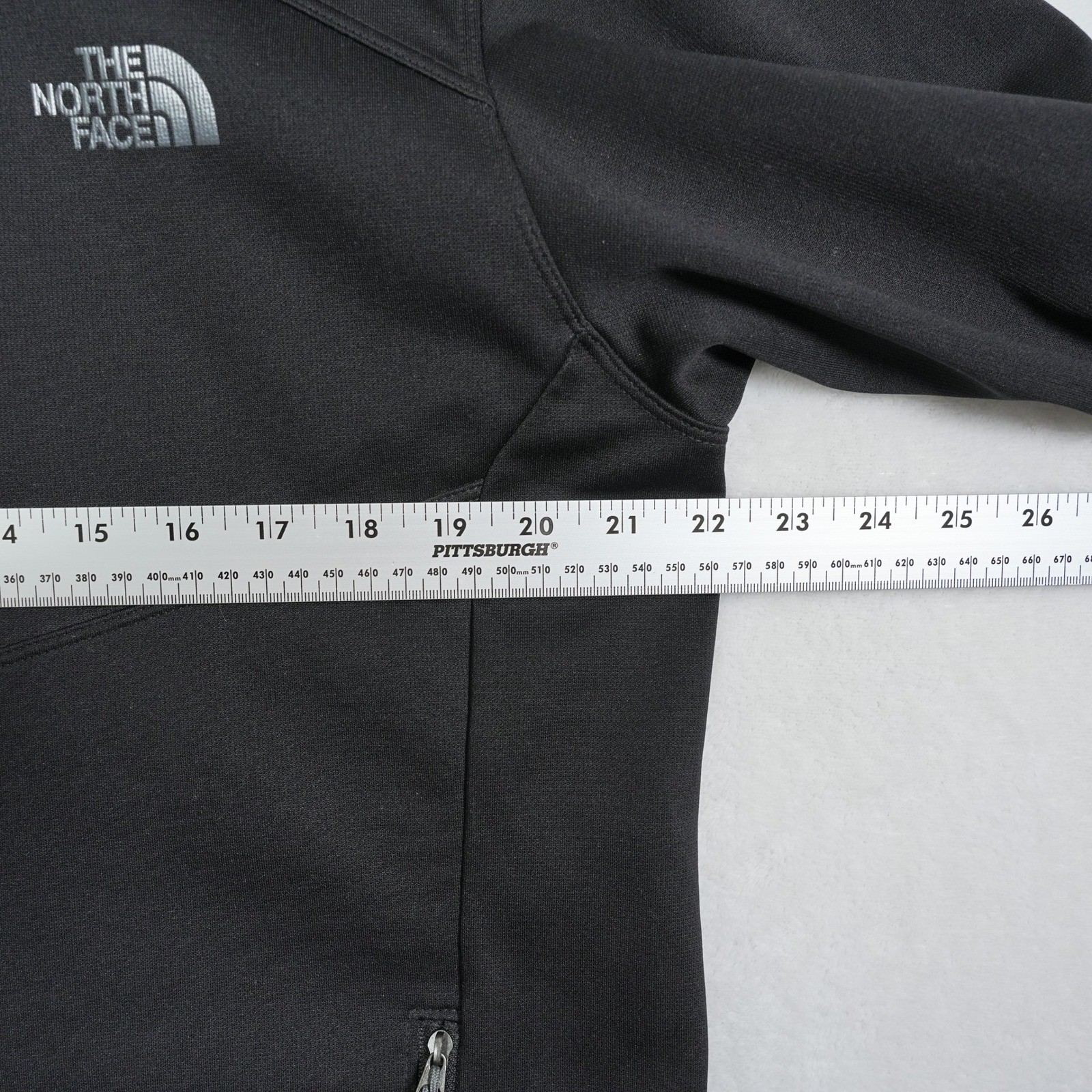 The North Face Canyonlands Mens Black Full Zip Hooded Fleece Jacket CUF9 Size L