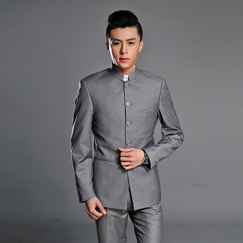 Mens Single Breasted Mao Suit Oriental Chinese Tunic Jackets Pants Blazers Sets