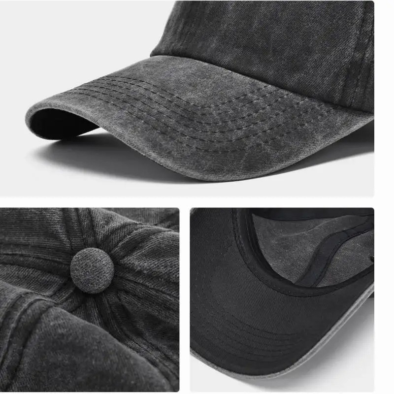 Cotton Baseball Cap Ball Dad Hat Adjustable Plain Solid Washed Men Premium 2026