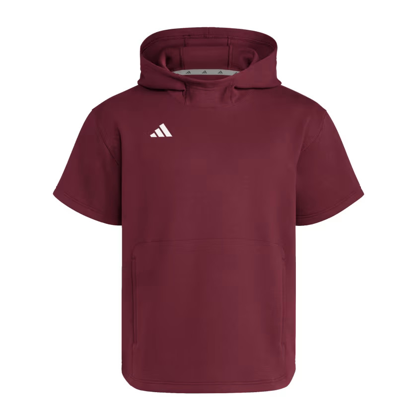 adidas men Dugout Short Sleeve Hoodie (Gender Neutral)