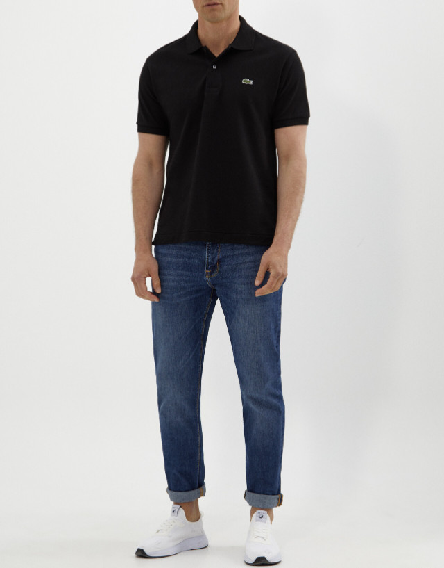 Lacoste Men’s Classic Fit Short Sleeve Pique Polo Shirt Black
