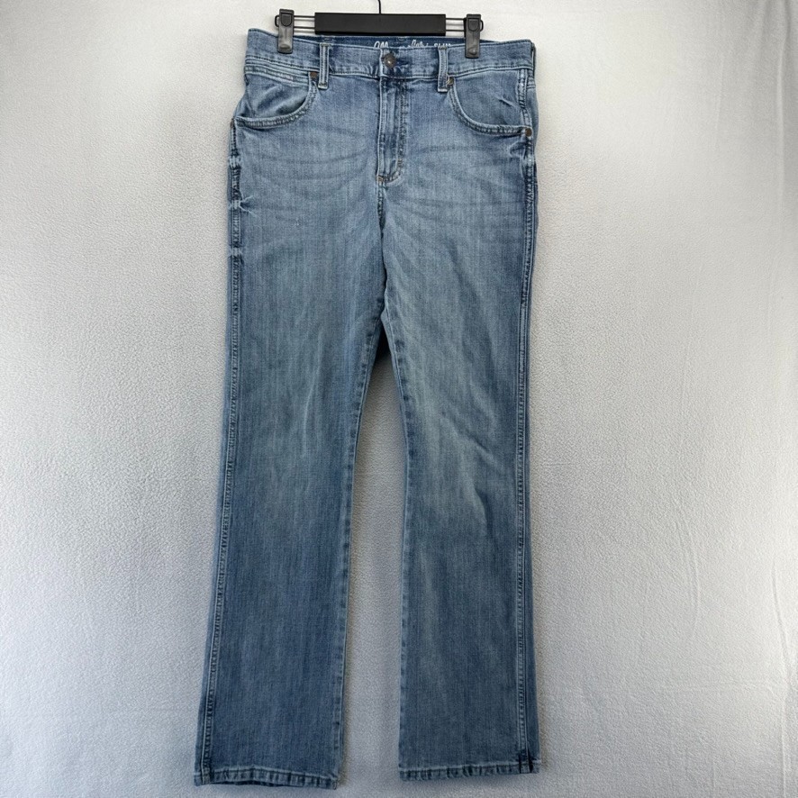 Wrangler Retro Jeans men’s 32×34 Fits 31×32 Blue Slim Boot Bootcut Faded Cowboy