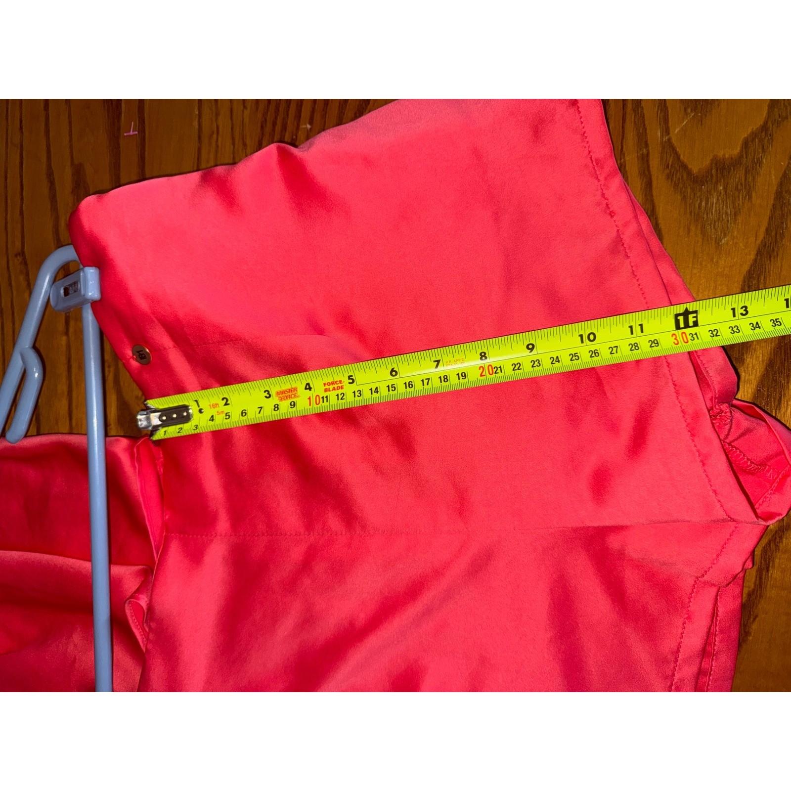 Midnight Bakery Coral Satin 2 Piece Pajama Set Camisole and Shorts Size M