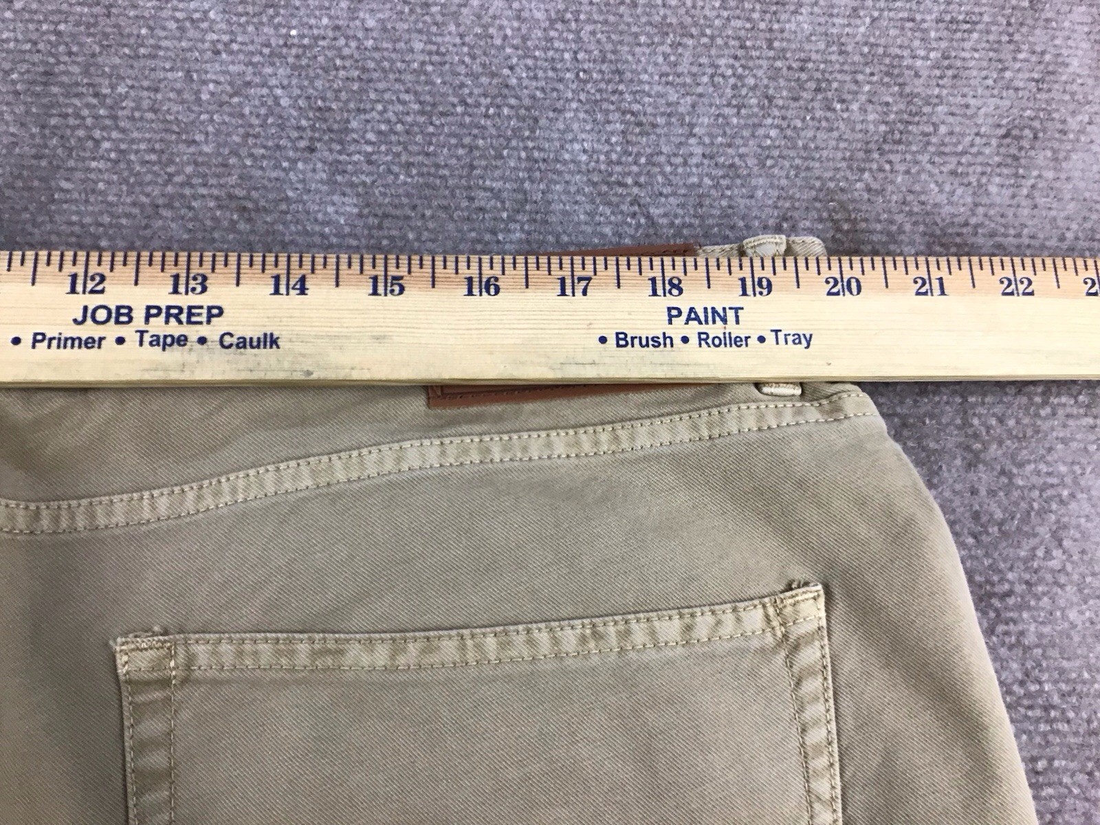 Ledbury The Franklin Washed Twill Pants Chino Men Sz 40×32 Sand 5-Pocket Stretch