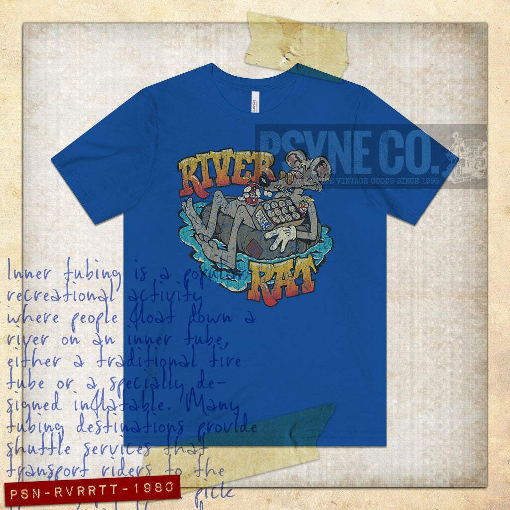 River Rat Tubing 1980 Vintage Men’s T-Shirt