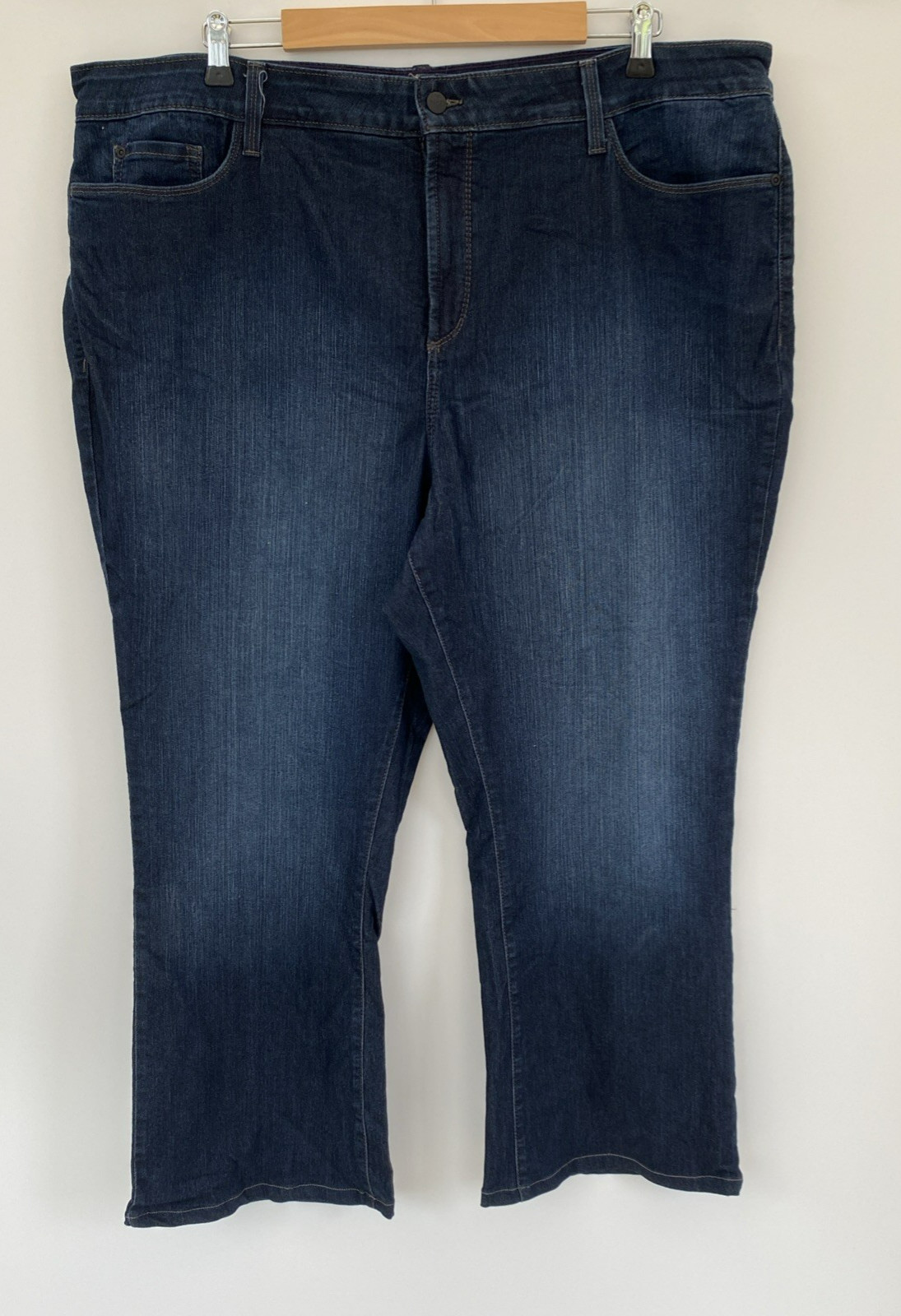 NYDJ Women’s Bootcut Jeans Size 24 – W 44in Inside Leg 25in Blue Stretch Altered