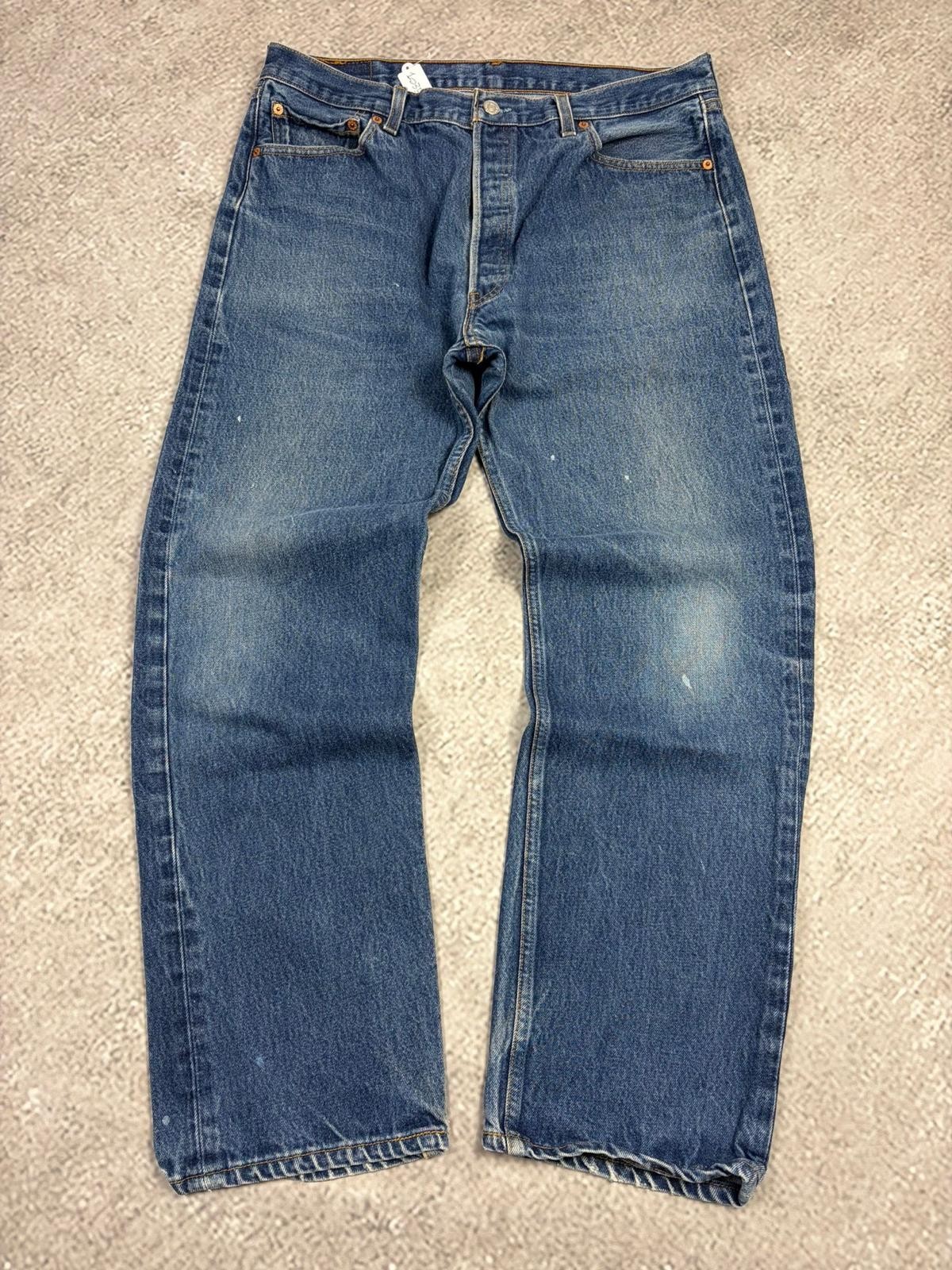 Levi’s 501 Made in USA 90’s/2000 Rare Vintage Faded Jeans Streetwear (J-1035)