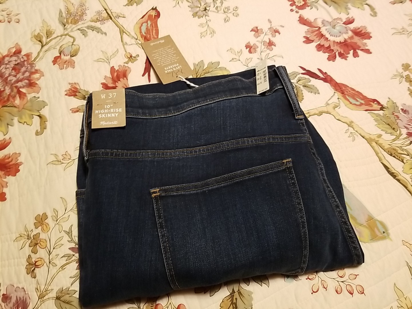 Madewell Jeans High Rise Skinny 37 Blue New Waist 46 In Length 27 See Photos