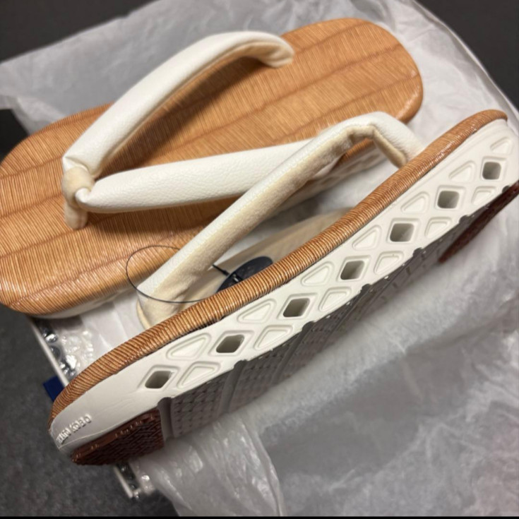 Yamato Kobo Cross Setta Sandals M TIBA Brown Hybrid Sneaker Sole Made in Japan
