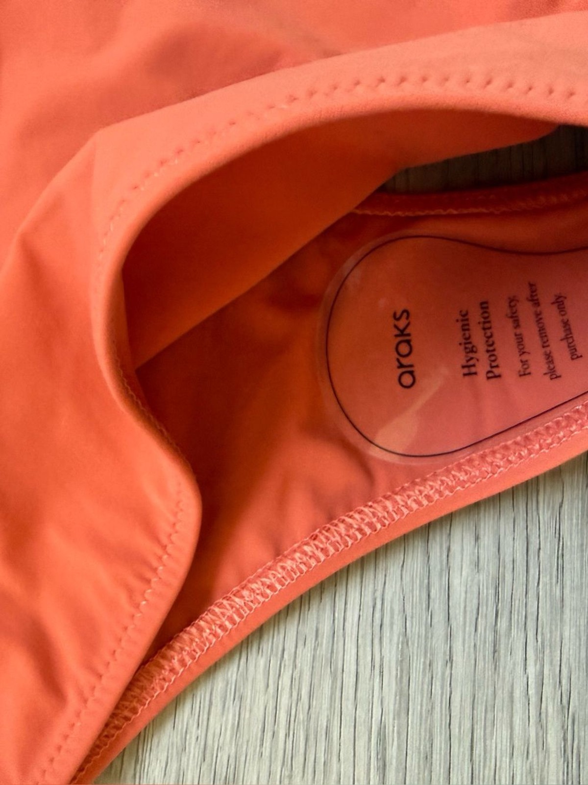 Araks One Piece Cut Out Swim in Orange Medium NWT