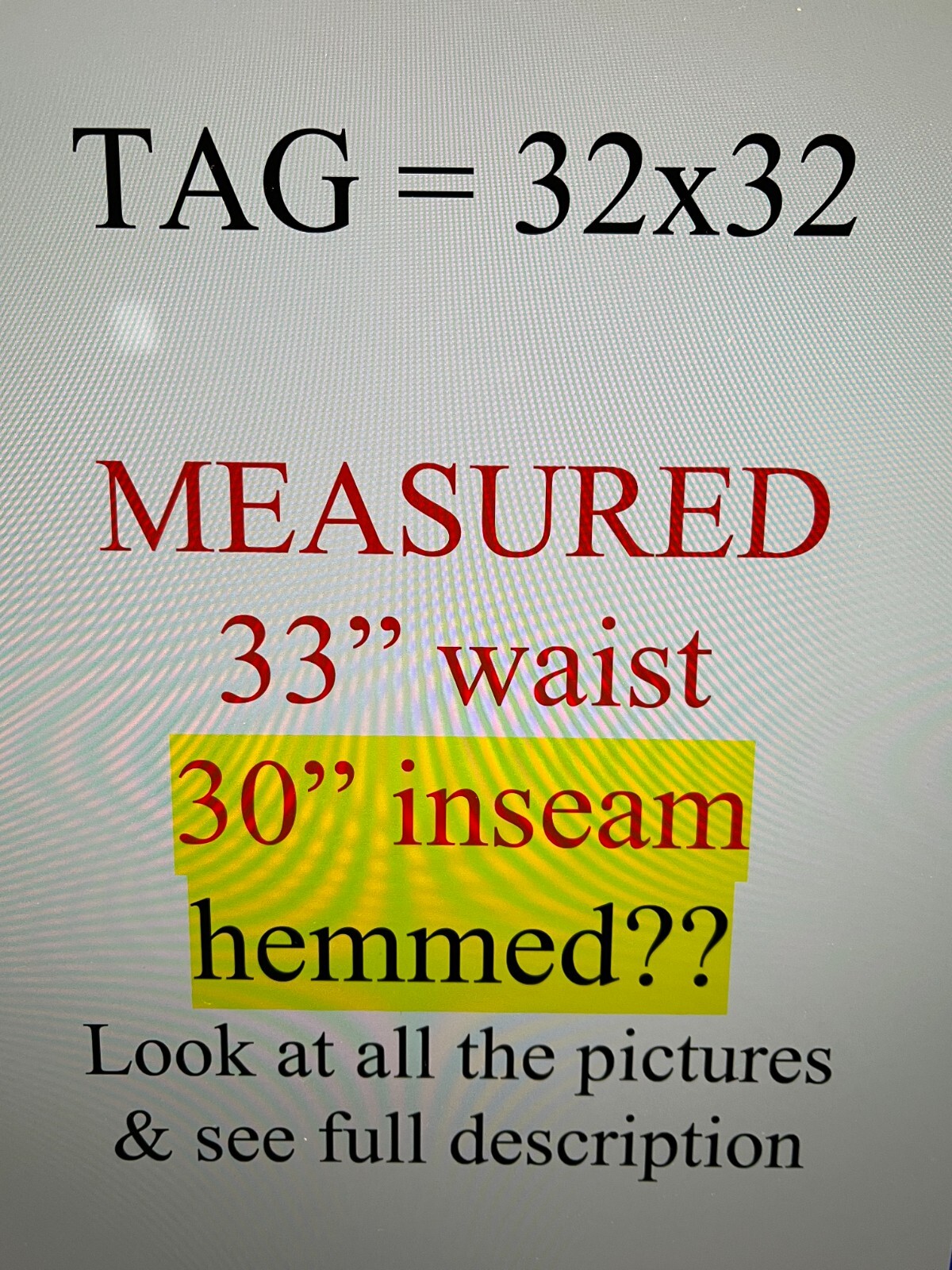 Levi’s 502 Jeans Regular Tapered Mens tag=32×32 (MEASURED 33×30) (9346)