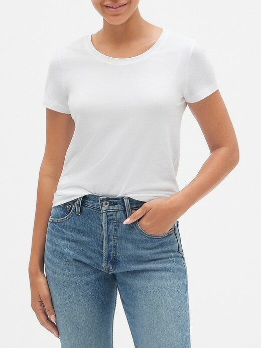GAP Favorite Crewneck Tee T-Shirt WHITE, BLACK, BLUE, GRAY, CORAL NEW XS-XL