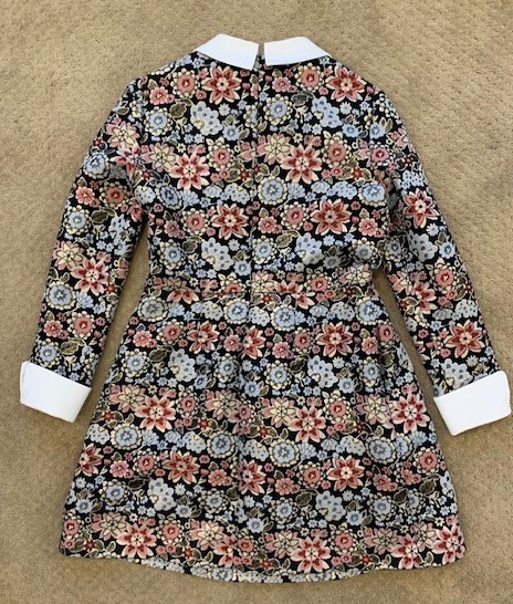 Jill Jill Stuart Floral Long-Sleeve Dress in shades of red, pink – Size 12