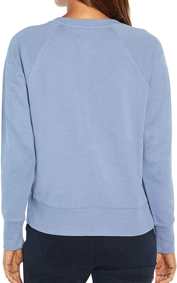 Gap Women’s Henley Sweatshirt English Manor Blue, Size X-Small