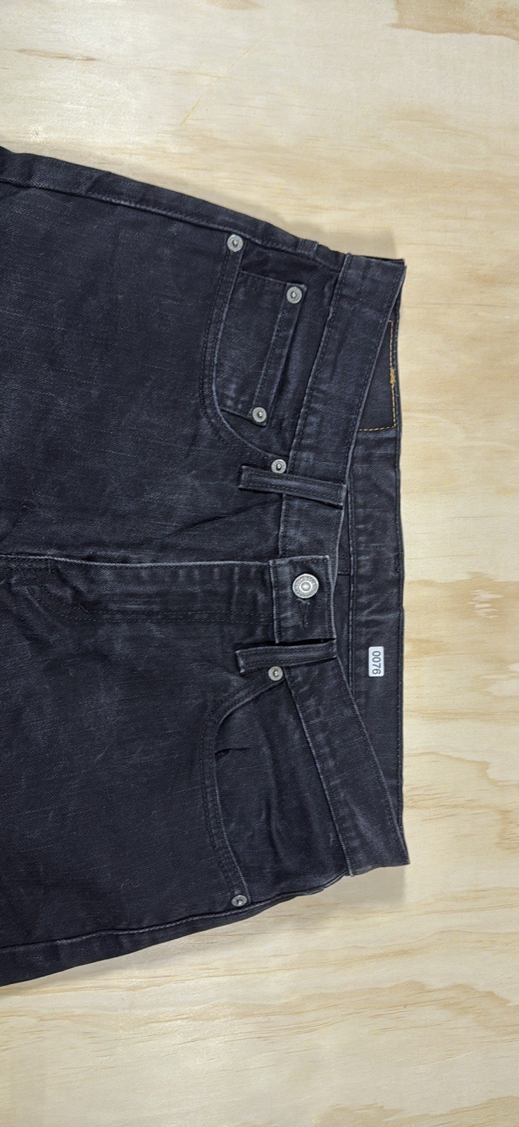 Levi’s Men’s Black Dark Wash Denim Jeans Slim Fit Straight Leg Mid Rise