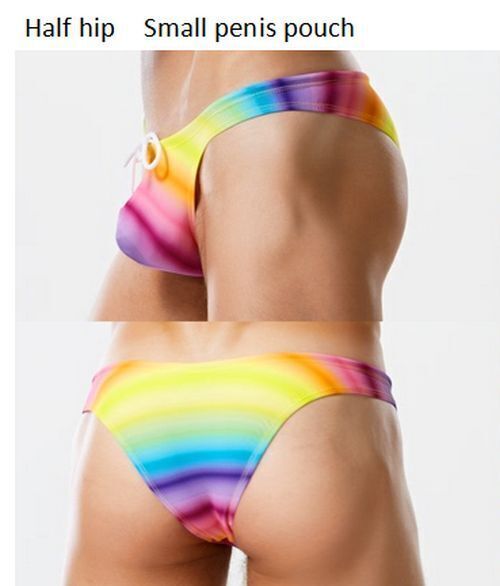 Men Beach Swim Briefs Sexy Colors Thong Swimsuit Fashion Gay Hot Bathing Bikini