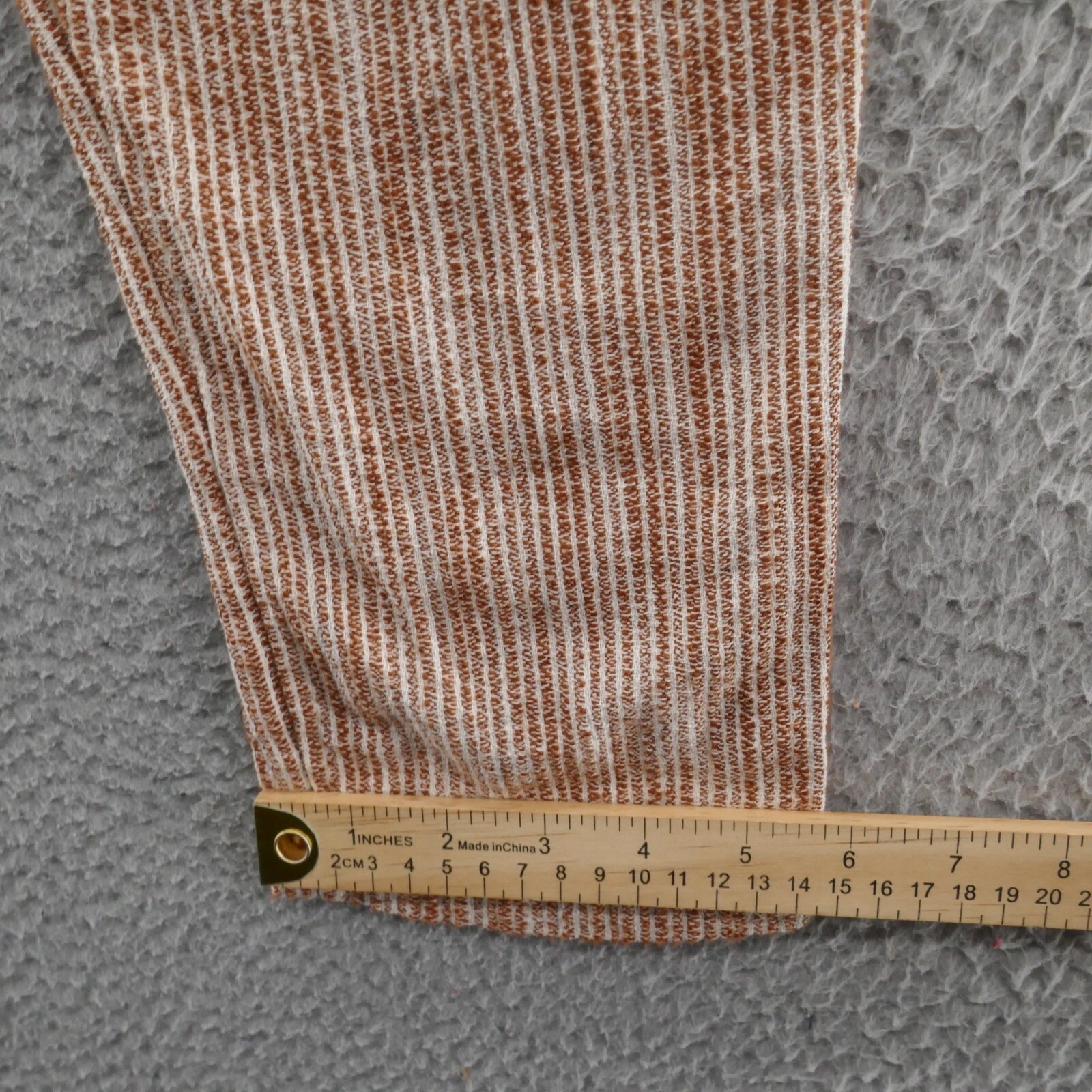 NWT Free People Caraway Light at Sunrise Pants 4 Brown Ivory Womens Stripe Boho